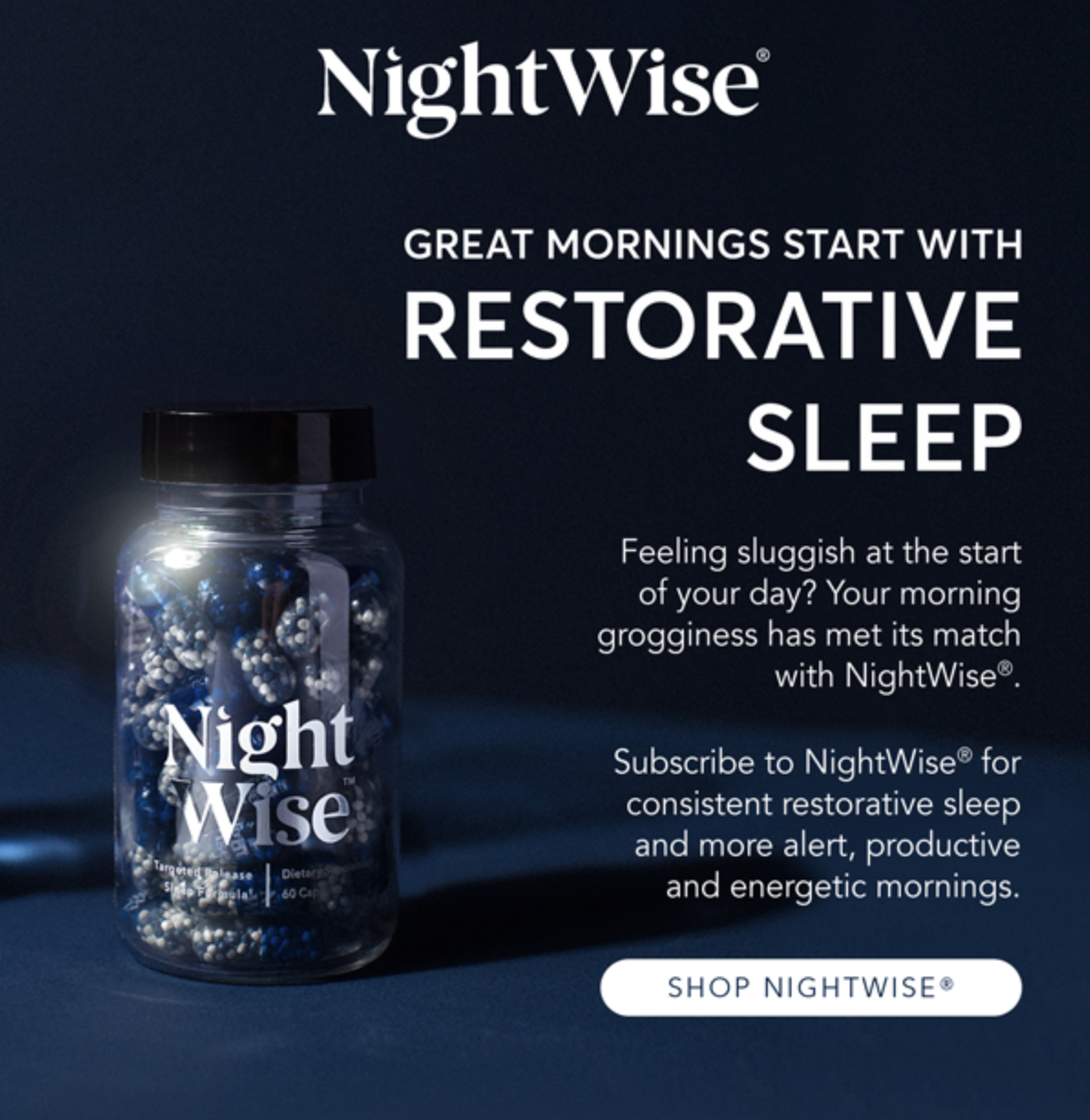 NightWise email campaign